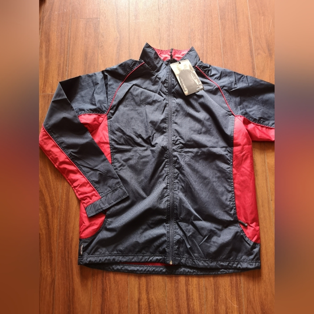 2/$60 NWT Men Red and Black Windbreaker Jacket